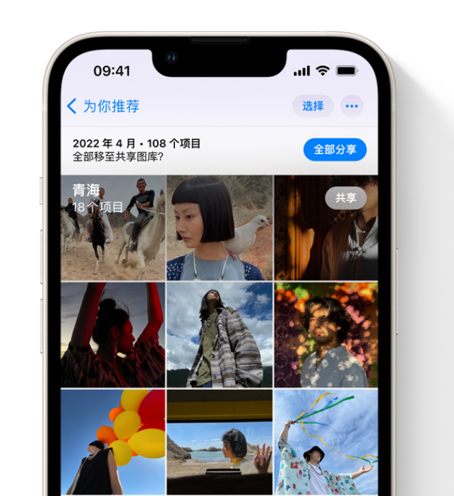 八所镇苹果维修网点分享在 iPhone 上使用共享图库 