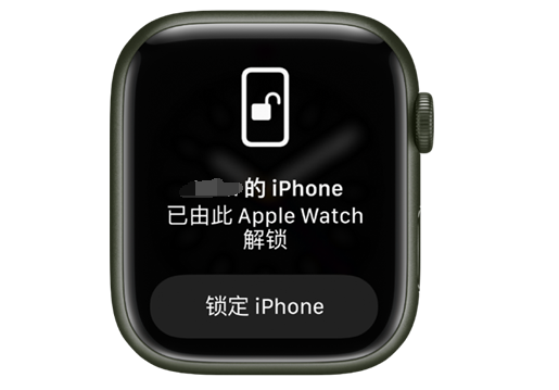 八所镇苹果手机维修分享用 AppleWatch 解锁配备面容 ID 的 iPhone方法 