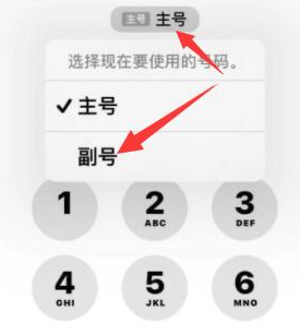 八所镇苹果14维修店分享iPhone 14 Pro Max使用副卡打电话的方法 