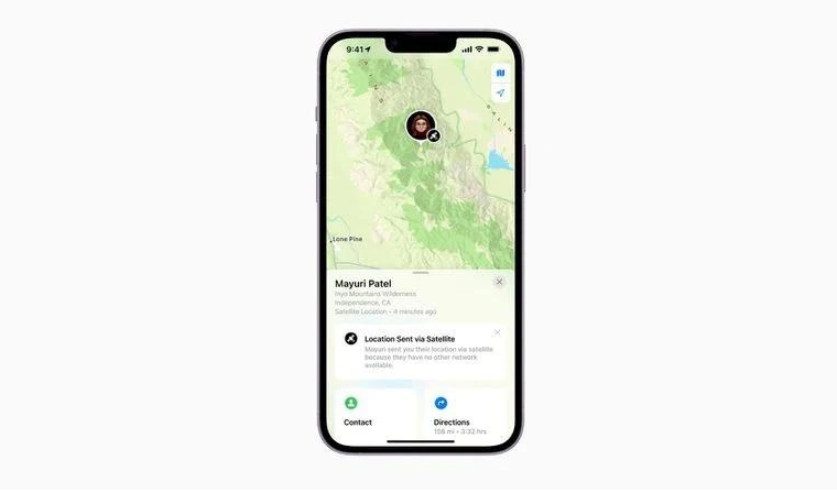 八所镇苹果14维修分享iPhone14系列中 FindMy功能通过卫星分享位置方法教程 